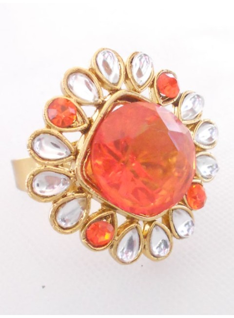 Kundan Finger Ring